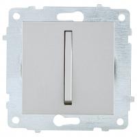 Ovivo Механизм выкл. 1-кл. (узкая клавиша), серебро, 610-000210-200