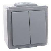 Bylectrica Выкл. 2-кл. IP55 серия ПРАЛЕСКА АКВА (А510-2132 (03))