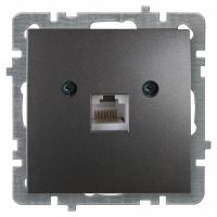 Nilson Механизм роз. 1-местн. компьютерная СУ, (RJ45 САТ5), ТУРАН-АЛЕГРА-ТОР, metallic, антрацит (24160444)