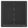 Bylectrica Выкл. 2-кл. СУ IP44 серия CARRE (КАРЕ), графит (С510-2632)